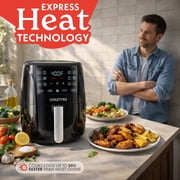 Gourmia Air Fryer - 6 Quart Capacity, 12 Presets, Black
