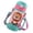 Green, variant on zhonghuaying 3 Pack Colorful Jungle-Themed Water Bottle with Handles, Portable Flip Lid Sippy Cup with Playful Prints