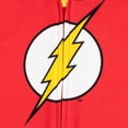 thumbnail image 4 of DC Comics Justice League The Flash Little Boys Fleece Zip Up Pajama Coverall Toddler to Big Kid, 4 of 5