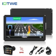 IOTWE GPS Navigation for Car, GPS for Truck Drivers Commercial (7 Inch), 2022 Map with Free Lifetime Updates, Intelligent GPS Navigation System, Spoken Turn by Turn Directions, Speed Limit Warnings