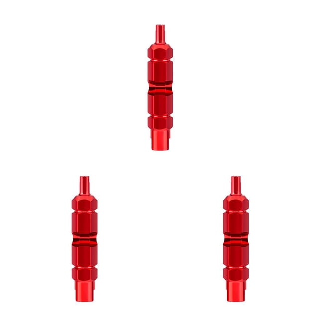 Guardoinrt Multifunctional Valve Core Removal Tool Bike Tire Tube Tire Nozzle Extension Rod Disassembly Wrench Tool red 3Set