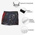 thumbnail image 3 of Kdxio Men's Boxer Briefs with 2025 New Year 2 Print - Comfortable and Breathable Underwear for Everyday Wear, 3 of 5