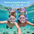 thumbnail image 2 of Set de Snorkel ZipAura para Niños con Gafas de Natación Máscara de Buceo 3-14 años, 2 of 7