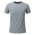 thumbnail image 7 of JFOPQVSM Men's Sports T Shirt Summer Solid Color Quick Drying Breathable Printed T Shirt, 7 of 7
