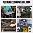 thumbnail image 7 of Accreate Heavy-Duty Steel Welding Table – 600 lbs Load Capacity, 161 Fixed Holes, 11 Hooks, Orange, 7 of 7