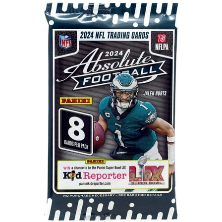 NFL Panini 2024 Absolute Football Trading Card RETAIL Pack (8 Cards)