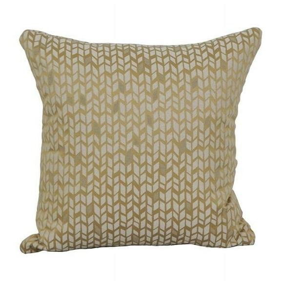 Blazing Needles 9910-S1-ID-078 17 in. Jacquard Throw Pillows with Inserts, Banyan Camel