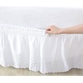 thumbnail image 3 of Better Homes & Gardens Ruffled Bedskirt, White, Adjustable, 3 of 3