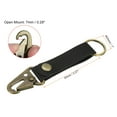 thumbnail image 2 of Leather Keychain, PU Belt Clip Key Ring Fob Holder for Bag Wallet, Black 2 Pack, 2 of 5