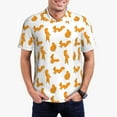 thumbnail image 3 of Rocae Cartoon Squirrel for Men's Short Sleeve Polo Shirt, Quick Drying Performance Moisture Wicking Sports Men's Golf Shirt, 3 of 9