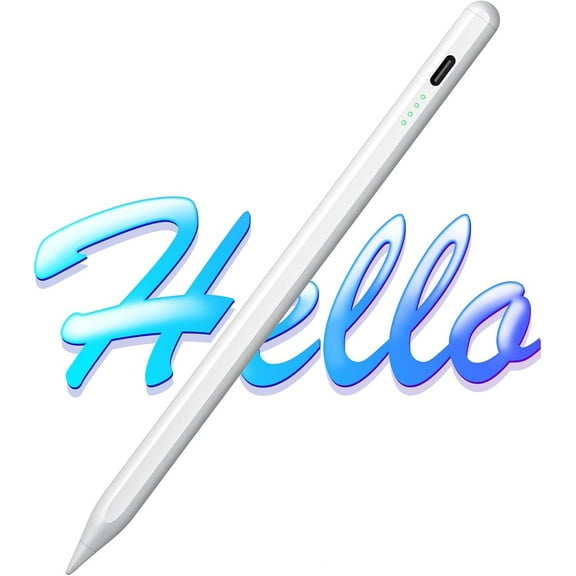 Stylus Pen for iPad 2025-2018 with Faster Charge,Tilt Sensor Battery Indicators Pencil for iPad 10/9/8/7/6th,11th A16,Air 11/13 M2/M3, Pro 11/13 M4, Pro 12.9",Air 5/4/3,Mini 7/6/5