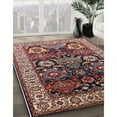 thumbnail image 3 of Ahgly Company Machine Washable Indoor Square Industrial Modern Deep Red Area Rugs, 7' Square, 3 of 7