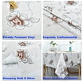 thumbnail image 4 of Luxurious Vinyl Rectangular Tablecloth with Stamping Gold, Waterproof Wipeable Plastic Cover for OutDoor and Home Kitchen, Floral Basket Patterns, 55 x 86 Inch Oblong, 4 of 6