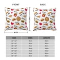 thumbnail image 2 of Fuzoiu Fast Food Print Square Pillow Cover,Hidden Zipper Design,Luxury Square Pillow Case, Throw Pillow,Couch Cushion-12"x12", 2 of 7