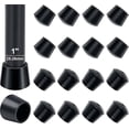 thumbnail image 1 of 25mm Chair Leg Caps, Sopito 16 Pcs Round Rubber Furniture Cups Chair Leg Caps Table Foot Covers Floor Protectors Non-Slip, Black, 1 of 4