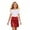 Red, variant on SGMVNU Girl's Sequins Skirts Sparkly Shiny Straight Fit Short Skirt with Elastic Waistband Performance Party Outfit, Red, One Size