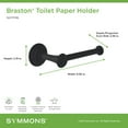 thumbnail image 7 of Symmons 583Tp Braston Wall Mounted Toilet Paper Holder - Black, 7 of 7