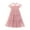 Pink, variant on Princess Dress Girls Ruffle Sleeve Swiss Dot Dress Stretchy A-Line Flutter Sleeve Casual Dress,White 6-7 Years
