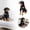 Black, variant on Realistic Rottweiler Puppy Stuffed Animal - 31cm/12.2in Lifelike Sitting Plush Dog Toy, Huggable Comfort Doll for Kids, Soft and Safe (Black & Brown)