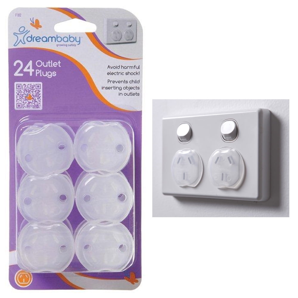 24 Pc Dreambaby Outlet Plugs Home Safety Child Baby Proof Protection