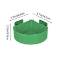 thumbnail image 3 of JASKFLY Shower Caddy - No-Drill Hanging Storage Basket for Shampoo & Toiletries, Rust-Resistant Plastic Organizer for Bathroom & Shower Stall,5.71x5.71x2.56in(Green), 3 of 6