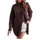 thumbnail image 2 of Suéter de cuello redondo para mujer, suéter informal a rayas con cuello redondo, suéter para mujer, 2 of 3