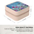 thumbnail image 2 of Shiartex Flowers Butterflies Wooden Fence Jewelry Box Organizer for Necklace Ring Earring, Friendship Day Gifts, Christmas Gifts, Portable and Compact, High Quality PU Leather, Travel Friendly Pink, 2 of 5