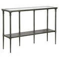 thumbnail image 1 of Pemberly Row Moderne Vintage Vieilli Table Console en Acier et Métal Gris, 1 of 10