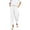 White, variant on Nmnitkp Linen Pants Women Fashion 2025 Casual Lightweight Drawstring Elastic Waist Pants with Pockets Brown,L