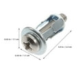thumbnail image 3 of 20pcs Threaded Insert Thread Expansion Nut Screw Anchor Small Thread Nut Insert, 3 of 7