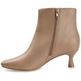 thumbnail image 3 of Journee Womens Kelssa Square Toe Kitten Heel Ankle Booties, Widths Available, 3 of 10