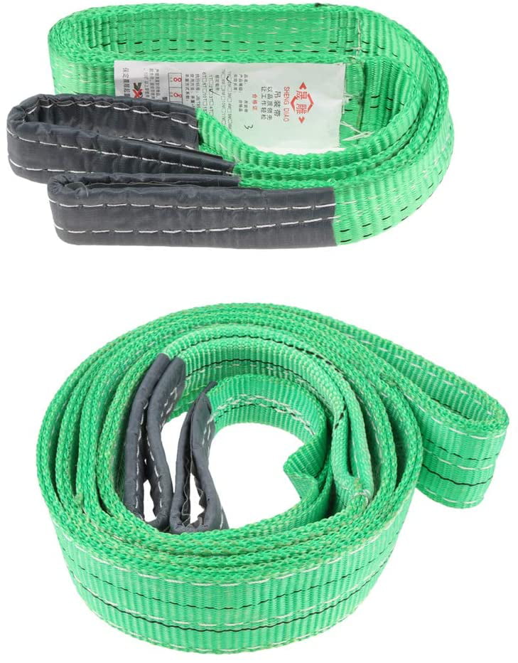 1 2 Ton Lifting Sling Car Emergency Tow Cable Heavy Duty Road Recovery Strap 
