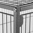 thumbnail image 5 of Yaheetech 52"H Metal Rolling Bird Cage with 3 Perches & 4 Feeders & Extra Storage Shelf, Black, 5 of 10