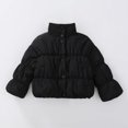 thumbnail image 4 of Jalioing Toddler Girls Puffer Jacket Winter Thermal Long Sleeve Stand Collar Puffy Coat Fashion Cute Outerwear with Pocket, 4 of 5