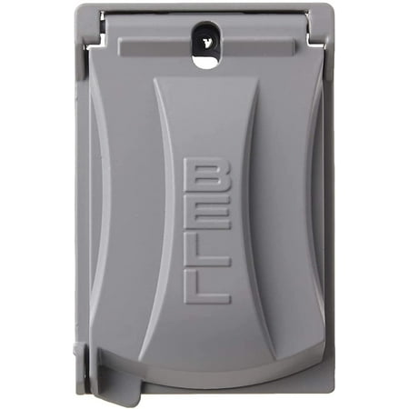 

Hubbell Bell MX1050S Single-Gang Weatherproof Heavy Duty Universal Flip Cover Gray Finish !! 0 1 - Gray