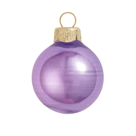 2ct Shiny Lavender Purple Glass Ball Christmas Ornaments 6" (150mm)