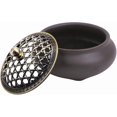 thumbnail image 4 of Ceramic Censer Incense Burner Incense Holder Round Chinese Porcelain Incense Bowl With Fireproof Mat And Metal Lid Home Decor Gifts, 4 of 5