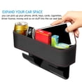 thumbnail image 2 of Njjex Car Seat Gap Organizer, PU Leather Car Seat Storage with Cup Holder, Seat Console Side Pocket for Cellphones, Keys, Cards, Wallets, Sunglasses 1 Pack - Black/Red, 2 of 8