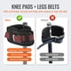 thumbnail image 3 of 8 Paquetes de Piezas de Repuesto para Zancos Paneles de Yeso,Almohadillas Cómodas para Zancos,Bandas Protectoras Acolchadas para Piernas,Correas Ajustables de Nailon para Zancos, 3 of 5