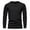 Black, variant on Qingpeng Men's Cotton Linen Tee Shirt Casual Long Sleeves Lightweight Lapel Button T-Shirts