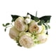 thumbnail image 1 of Ramo de peonías artificiales Toystoory Flores de seda tacto real para jarrón Blanco, 1 of 6