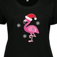 thumbnail image 4 of Inktastic Christmas Holiday Cute Flamingo Women's Plus Size T-Shirt, 4 of 5