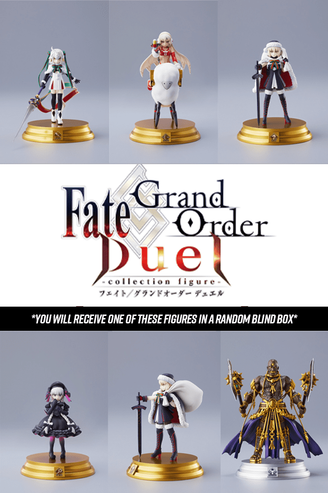 6pcs/set Anime FGO Fate Grand Order Duel Saber Collection Vol.4  PVC Figure Toy 