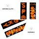 thumbnail image 4 of KAKOWELY 2 banderines de Halloween para puerta, decoración de puerta espeluznante para porche, letrero de Feliz Halloween, 4 of 5
