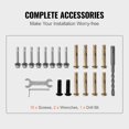 thumbnail image 6 of VEVOR Handrails for Outdoor Steps, Fit 1-3 Steps Outdoor Stair Railing, Wrought Iron Handrail, Adjustable Front Porch Hand Rail, Black Transitional Hand railings for Concrete Steps or Wooden Stairs, 6 of 9