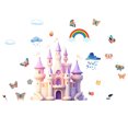 thumbnail image 3 of Adhesivo de pared de PVC extraíble con forma de castillo y mariposa, 3 of 4
