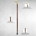 thumbnail image 6 of Vintage Eagle Style Handle Detachable Wooden Walking Cane for Men and Women, 6 of 7
