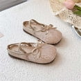 thumbnail image 4 of Gyujnb Toddler Girls Lace Mesh Ballet Flats Bowknot Elastic Strap Breathable Soft Sole for Fairy Style Casual Wear,4-4.5 Years, 4 of 4