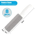 thumbnail image 2 of Natural Abrasive Power Volcanic Rock Pumice Stone For Wide Application, No Scratch Cleaning Extra Long Handle Delicate And Strong High Density Pumice Stone Toilet Cleaning (8 Pack), 2 of 7