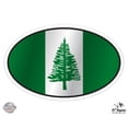 thumbnail image 1 of Norfolk Island Flag Oval - 12" Vinyl Sticker Waterproof Decal, 1 of 1